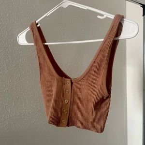 Aerie brown ish stretchy tank top!!